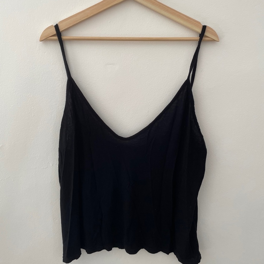 Black Flowy Tank